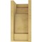 Ekena Millwork 7"W x 7"D x 14"H Wide Mediterranean Rough Cedar Woodgrain TimberThane Corbel, Primed Tan CORUR07X07X14MEDRCPR - alternate 4